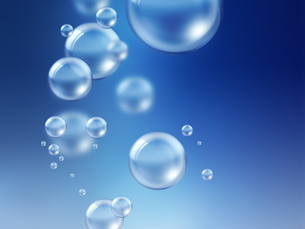 Bubbles on underwater