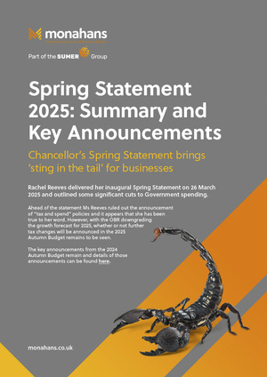 Monahans 2025 Spring Statement Summary 1