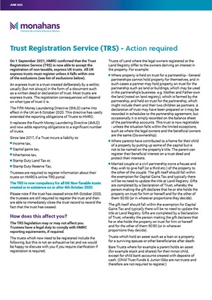 Monahans TRS Trust Registration Service 1