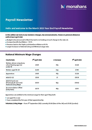 Payroll Newsletter March2023 cvrjpg