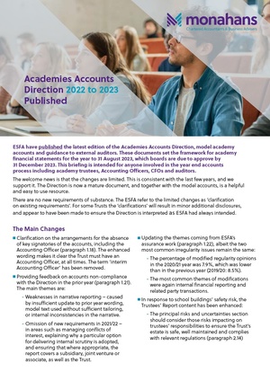 Academies Accounts Direction 2022 23 CVR