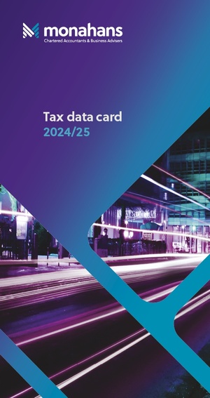 Monahans Tax Card covers 2024 AW